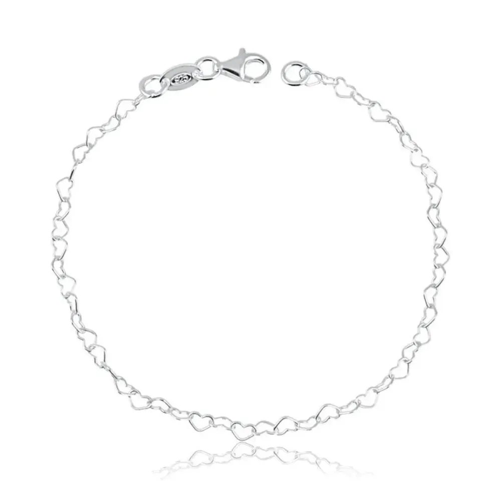 Pulseira Elo Corações
