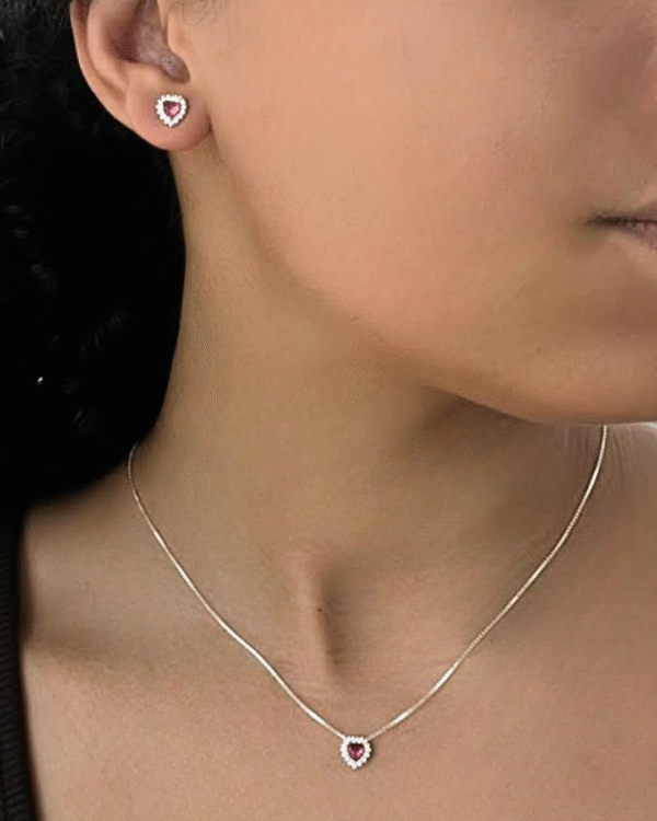 Conjunto Coração Minimalista Red - Imagem 2